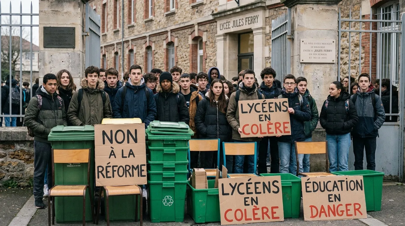 Blocage des lycées en France : 400 à 500 établissements perturbés lundi