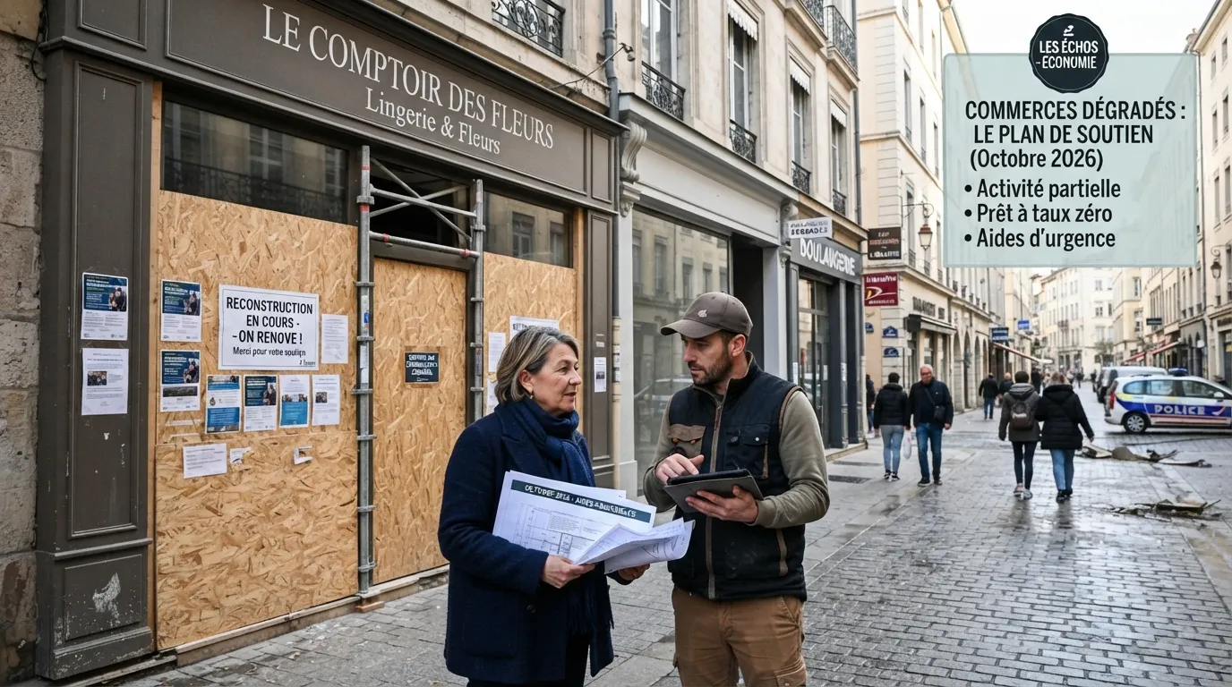 Commerces dégradés : les aides annoncées en octobre 2026