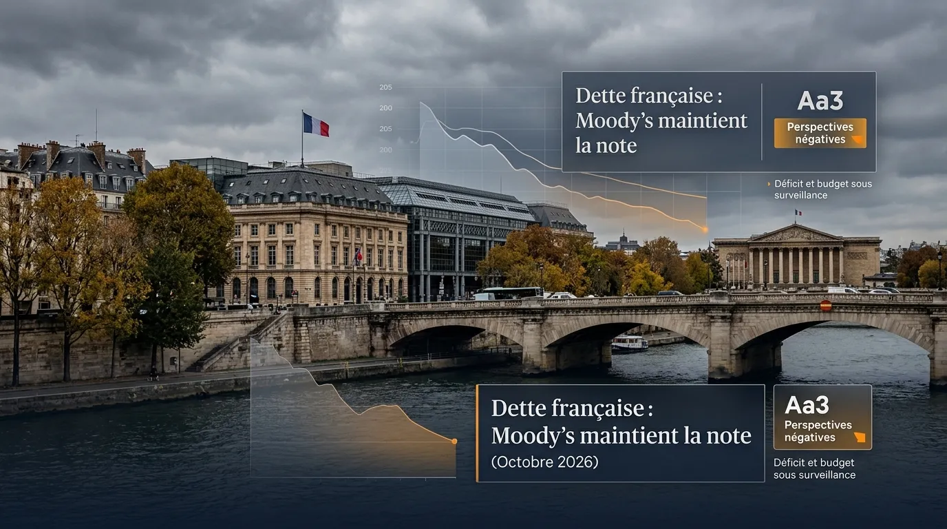 Dette française : Moody’s maintient la note en octobre 2026