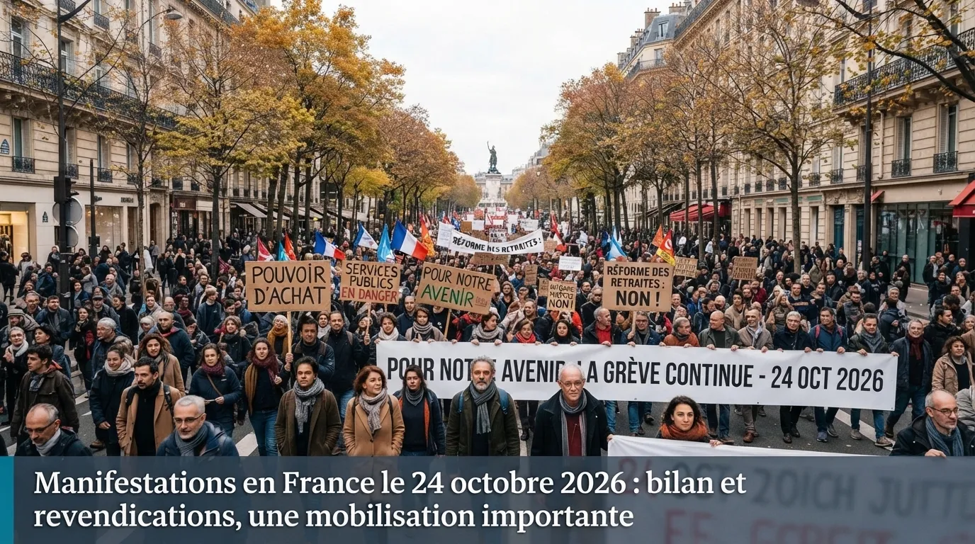 Manifestations en France le 24 octobre 2026 : bilan
